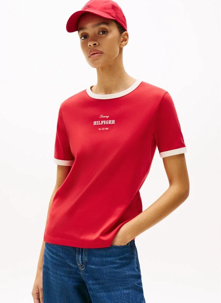 تومي هيلفيغر Crew Neck T-Shirt