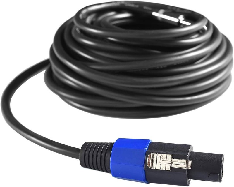 Yoico 2Pcs 50 Feet Professional Speakon to 1/4 Speaker Cable, Pair 50 ft 12 Gauge Speakon to 1/4 Male TRS Inch Audio Amplifier Connection Heavy Duty Cord Wire with Twist Lock (50Feet-2Pack) - Image 5