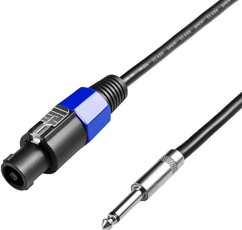 Yoico 2Pcs 50 Feet Professional Speakon to 1/4 Speaker Cable, Pair 50 ft 12 Gauge Speakon to 1/4 Male TRS Inch Audio Amplifier Connection Heavy Duty Cord Wire with Twist Lock (50Feet-2Pack) - Image 2