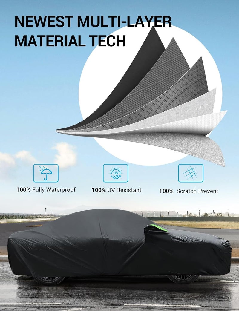 Proadsy 2025 Upgrade Car Cover for Kia Carnival 2022-2025 - Waterproof All Weather Protection - Image 4