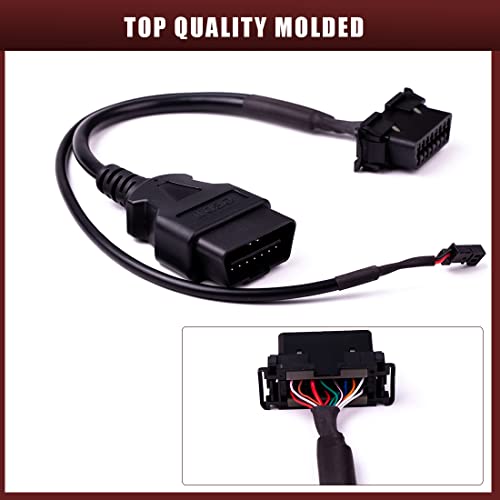 gtpartes Security Gate Bypass OBD2 Cable Fit for 2018-2020 Dodge Cummins RAM 1500 2500 OBD2 Cable 16 Pin Bypassing and Diagnosing OBDII System Reader Repair Direct Replacement - Image 3