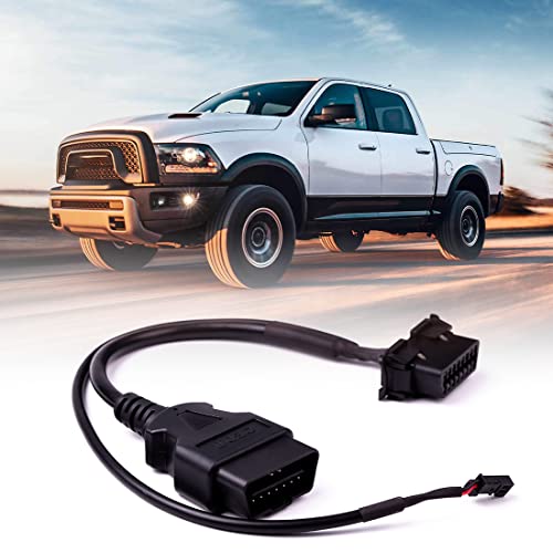 gtpartes Security Gate Bypass OBD2 Cable Fit for 2018-2020 Dodge Cummins RAM 1500 2500 OBD2 Cable 16 Pin Bypassing and Diagnosing OBDII System Reader Repair Direct Replacement - Image 1