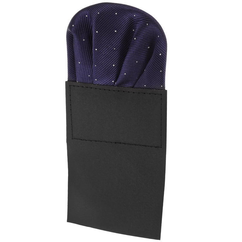 Men Pocket Pre-folded Suit Handkerchief Round Suit Handkerchief Decorative Pocket - Image 1