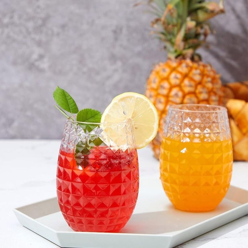 Plastic Wine Glasses 6pcs Never Breakable Transparent Cocktail Glasses For Spring Picnic Summer Party - Image 2