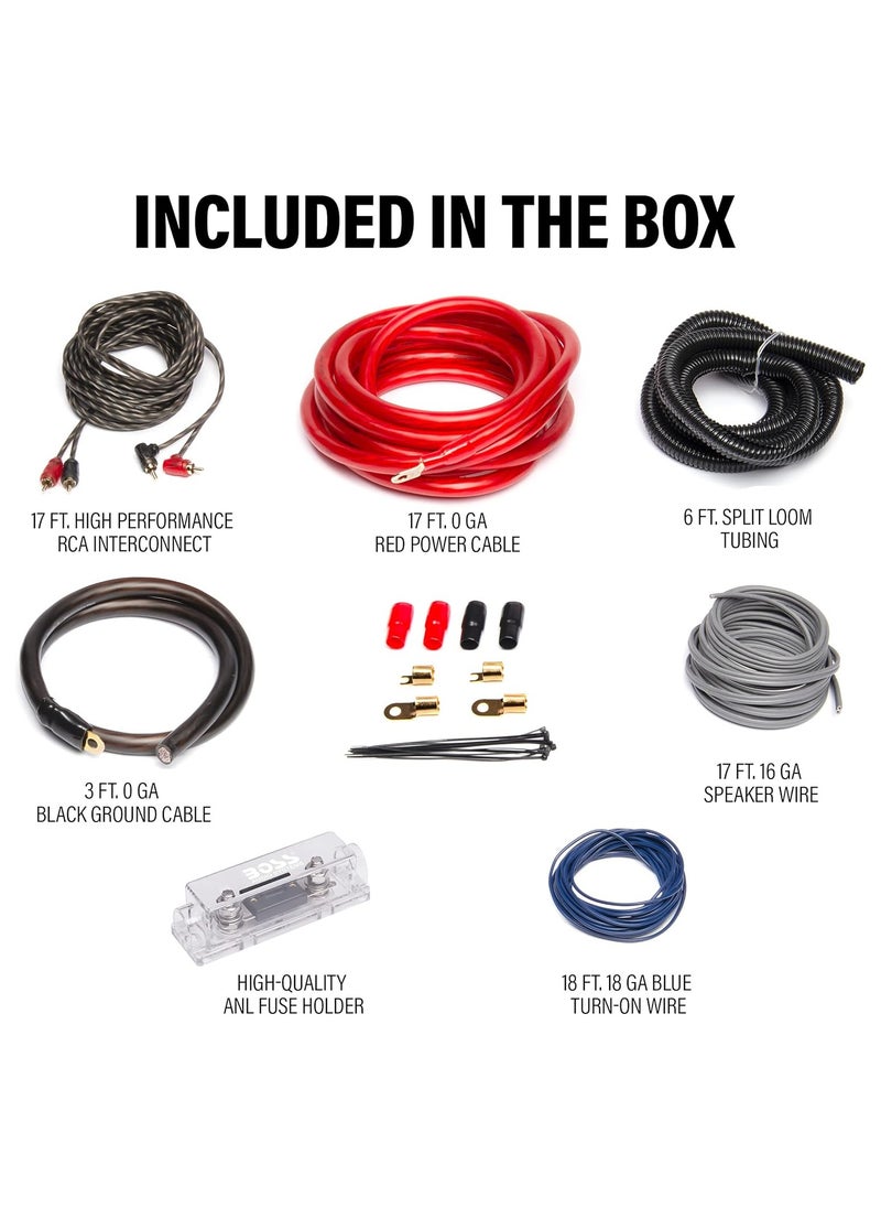 BOSS AUDIO SYSTEMS BOSS Audio Systems KIT20 0 Gauge Amplifier Installation Wiring Kit - A Car Amplifier Wiring Kit Helps You Make Connections and Brings Power To Your Radio, Subwoofers and Speakers  - Image 3