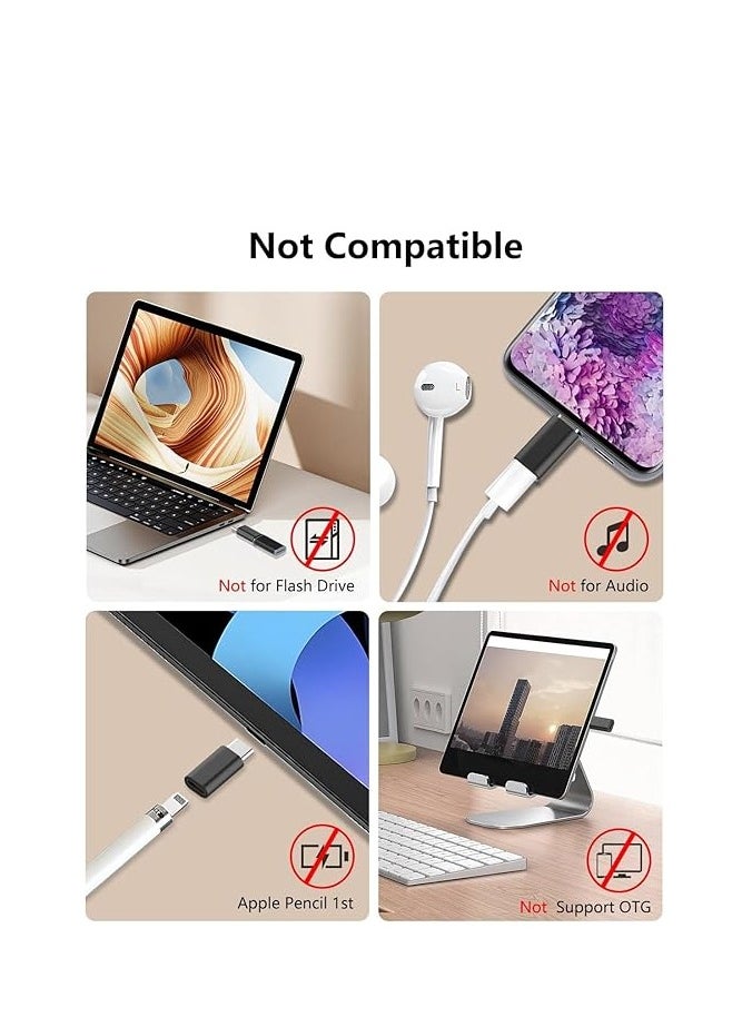 Generic - Lightning Female to USB C Male Adapter for Huawei, Xiaomi,Oppo, Vivo,Samsung Galaxy,Google Pixel Charging,Type C Charger Connector Cable (Pink) - Image 1