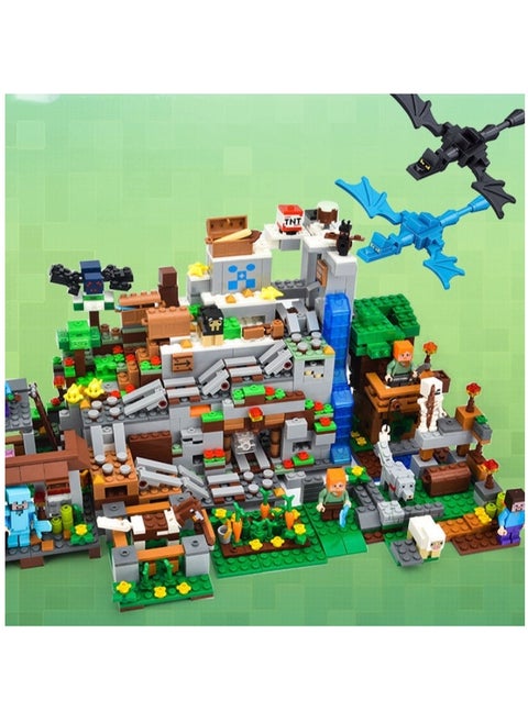 Minecraft The The Mountain Cave 3D  Building Blocks Set