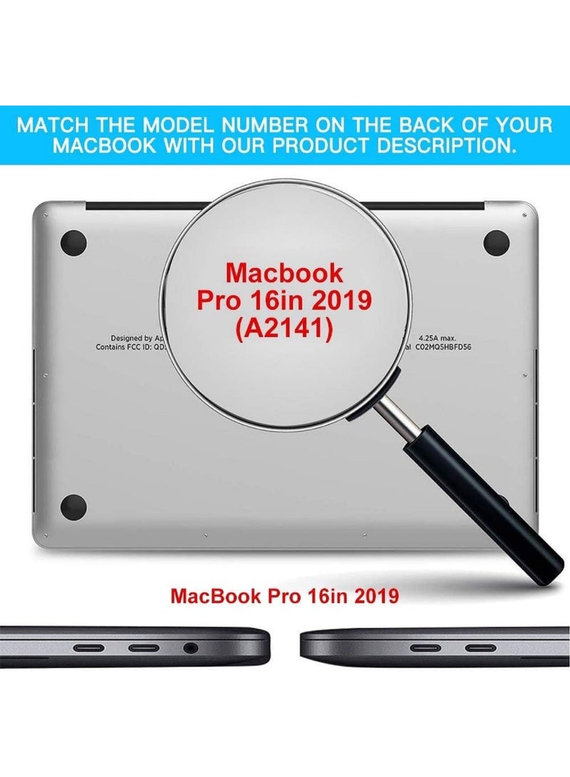 Clear HardShell Case Cover for MacBook Pro 16 inch (2019 Release, A2141) with Touch Bar & Touch ID – Slim Protective Cover - Image 2