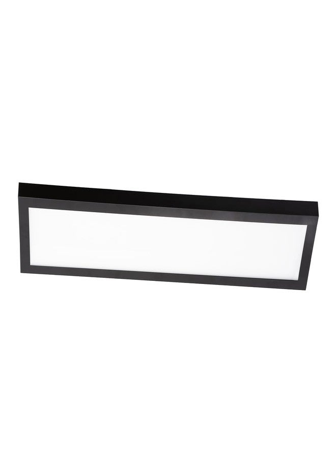 AFX Delgado - 34W 1 LED Flush Mount-0.9 Inches Tall and 24 Inches Wide-Black Finish - Image 1