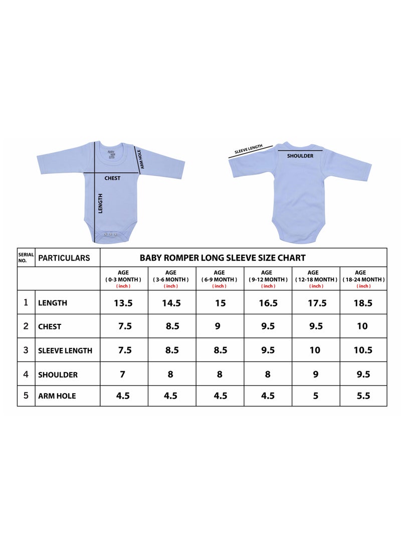 PRINTSHOP4ME 4pcs of Unisex Baby Romper soft cotton fabric Long Sleeve  - Image 3
