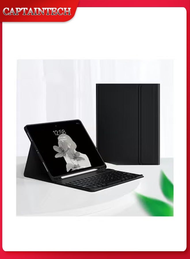 Captaintech iPad 10th Gen 10.9 Inch Case with Magnetic Detachable Keyboard (2022 Model, A2696/A2757/A2777) – Slim Wireless Bluetooth Keyboard Cover - Image 1