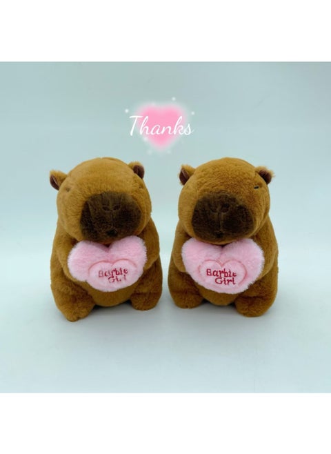 Labubu Labu Horror Smile Animal Plush Doll 8 Inch Grasp Machine Doll Bubble Labu Rabbit 9 Inch-Color:Pink Capybara-Height:(minimum Order Is 20 Pieces Per Style)