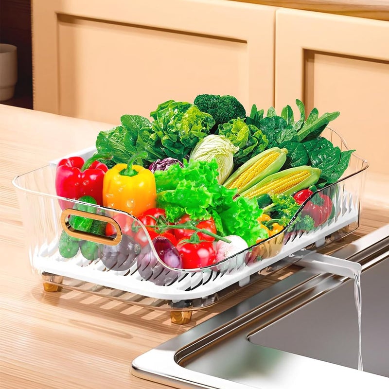Kresal 1pc Dish Drying Rack with Handle for Kitchen Counter Sink Organization Storage Dish Rack with Drainboard and Utensil Holder Easy to Drain and Clean Kitchen Accessories - Image 5
