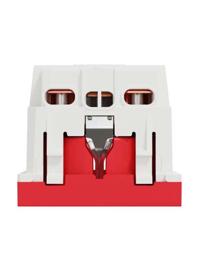 Schneider New Unica shoko socket, 16 amp , Red - Image 3