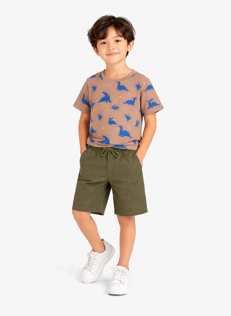 ريبلز مع نمشي Boys Woven Pull-On Shorts