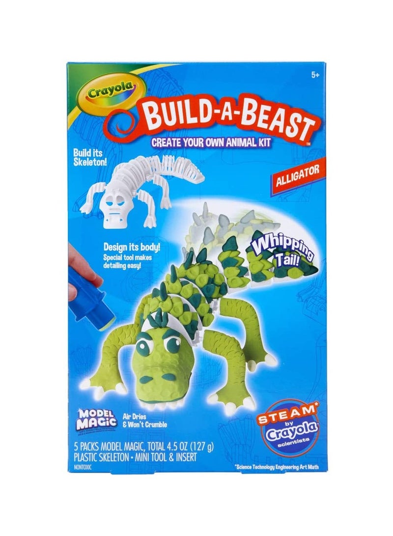 Crayola Build-A-Beast Model Magic Animal Kit Alligator - Image 1
