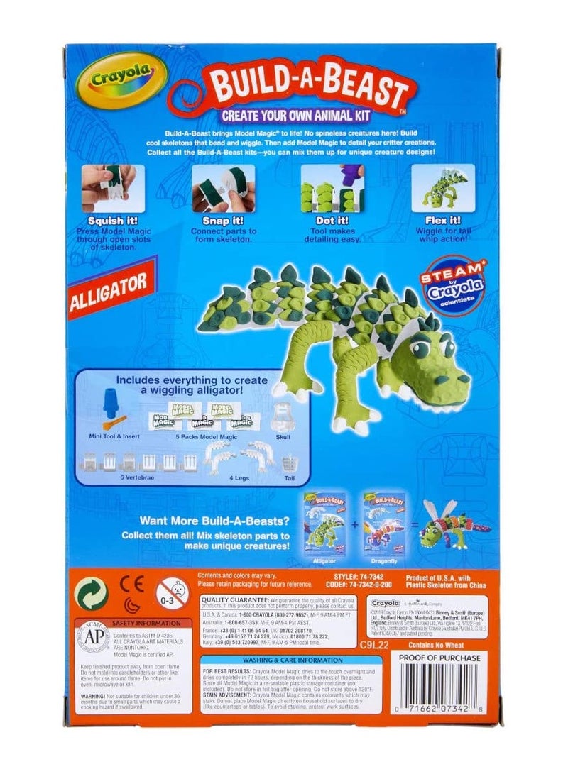 Crayola Build-A-Beast Model Magic Animal Kit Alligator - Image 3