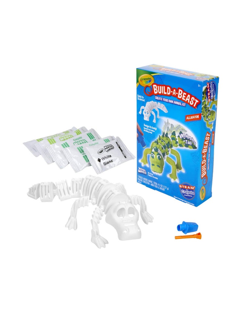 Crayola Build-A-Beast Model Magic Animal Kit Alligator - Image 2