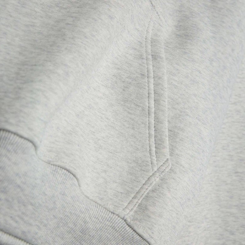 European and American Trendy Short Hoodie with Red Heart Embroidery, Loose Fit, Crew Neck, Women - Image 2