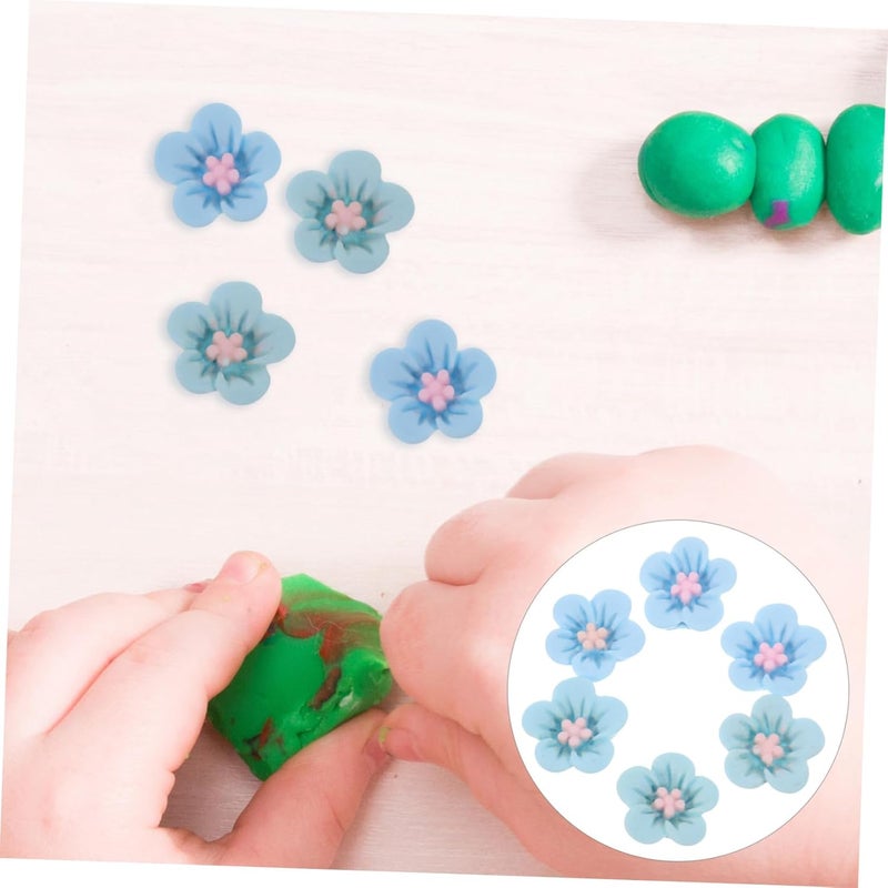 50pcs Tiny Resin Flower Charms for Hair Clips and Accessories Creative Crafting Embellishments for Boys and Girls and Adults Decorative Flowers for Hair and Crafts - Image 5