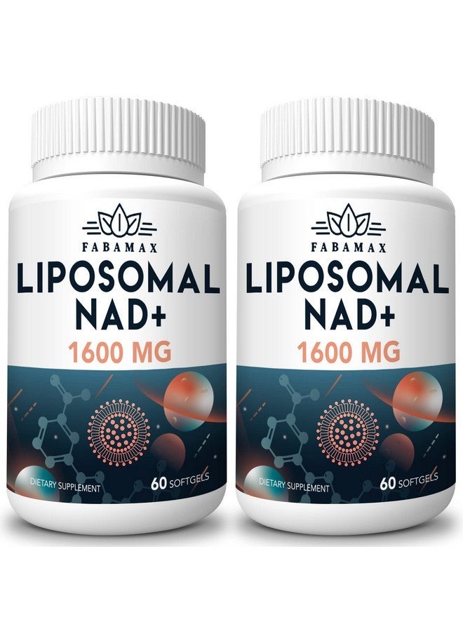 Fabamax Liposomal NAD+ Supplement 1600mg – 98% Pure NAD+ for Energy, Anti-Aging, Longevity & Vitality – 20X Absorption – Alternative to NR or NADH – 120 Softgels – Gluten-Free, Non-GMO - Image 1