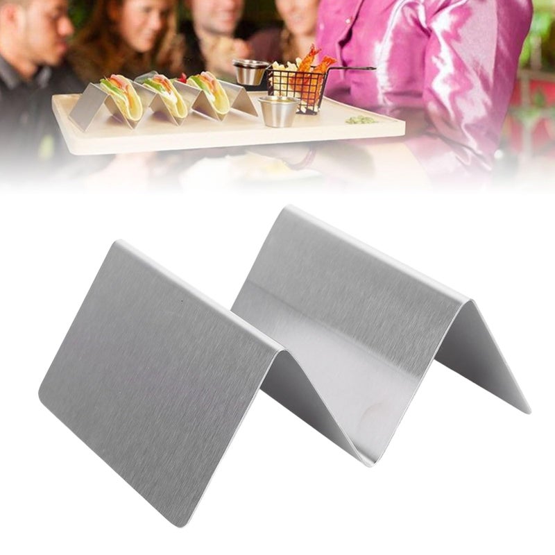 Stainless Steel Taco Holder Stand Dishwasher Safe 1 2 Slots For Home Kitchen Restaurant - Image 3