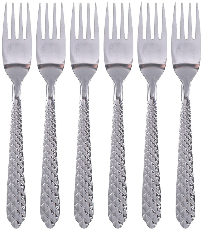 94 Stainless Steel Table Fork Set, 6 pieces - Silver