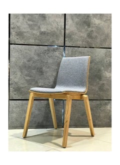 Neo Front Fabric Dining Chair Wooden Living Room Chair with Fabric Seat for Home Office Hotel Bistro Cafe Restaurant 1015Y-1  - Image 2