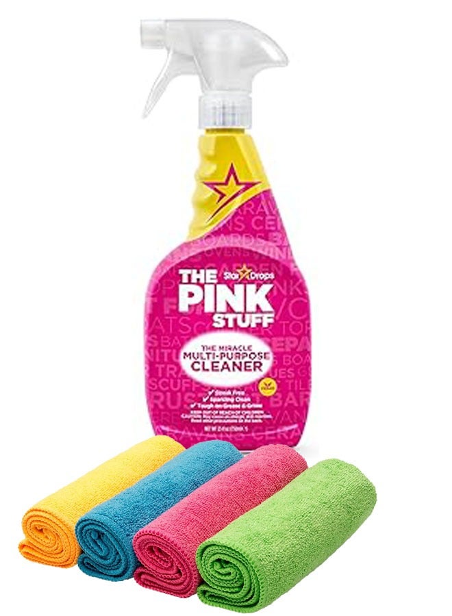 THE PINK STUFF Stardrops The Pink Stuff AMiracle Multi Purpose cleaner with 4 pcs microiber cloth