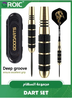 GROIC 3 Pack Dart Set,Darts Metal Tip Set,Steel Tip Darts with 10 dart flights,Dart Suit with Steel Needle Darts,Aluminum Shaft Metal Dart Set  - Image 2