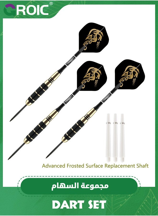 مجموعة سهام مكونة من 3 قطع، مجموعة سهام برأس معدني، سهام برأس فولاذي مع 10 رحلات سهام، بدلة سهام بإبرة فولاذية، مجموعة سهام معدنية بعمود من الألومنيوم