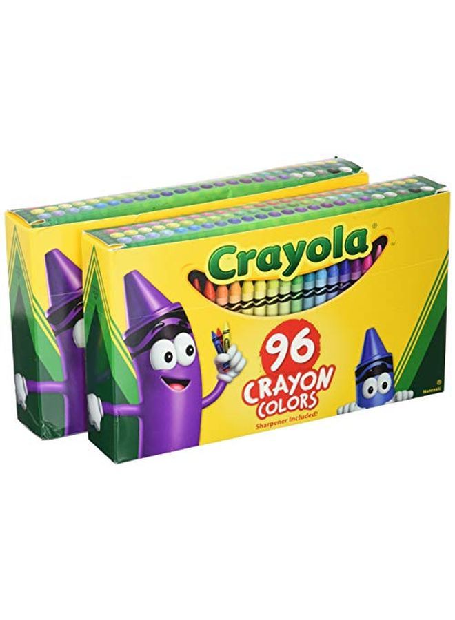 Crayola مبراة أقلام تلوين متضمنة 96 لون (عبوة من 2) - Image 1