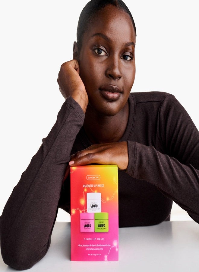 LOOPS Luxe Lips Trio Ultra Hydrating Lip Masks - Exfoliate, and Restore Hydration Below the Surface - Lip Balm, Stocking Stuffer - Image 5