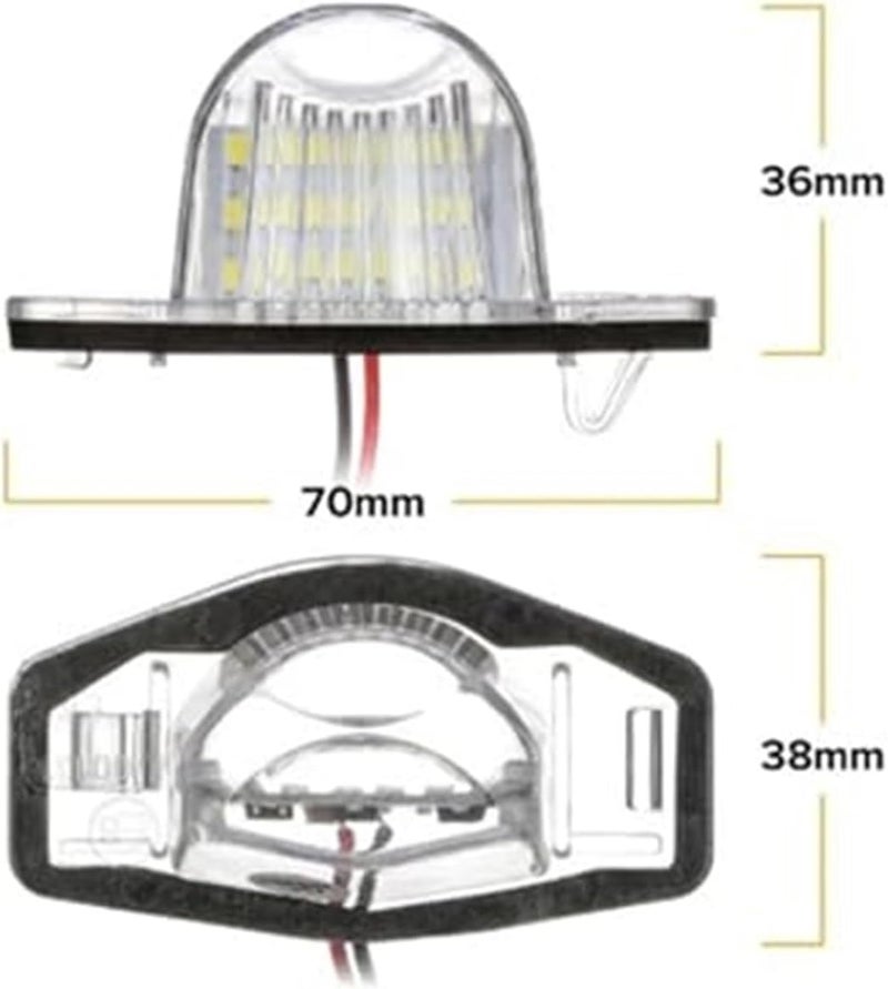 Vuzmode 2pcs License Plate Lights Assembly - Image 2