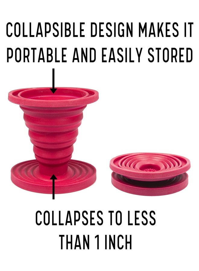 Kuissential SlickDrip Pour Over Coffee Dripper-Collapsible, Reusable Silicone Coffee Filter Cone-Manual Coffee Brewer Makes One to Two Cups of Strong Brew-Great for Hiking, Camping, Xmas Holiday Gifts - Image 3
