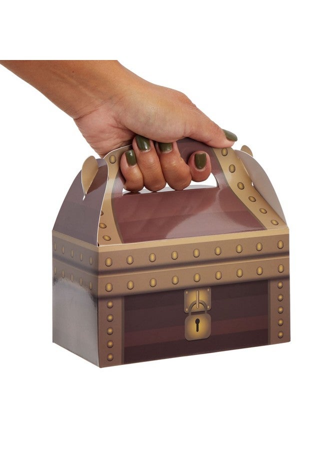 BLUE PANDA Treat Boxes - 24-Pack Paper Party Favor Boxes, Pirate Theme Treasure Chest Loot Design for Birthdays and Events, 6 x 3.3 x 3.6 inches - Image 4