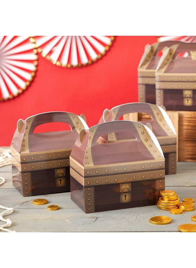 BLUE PANDA Treat Boxes - 24-Pack Paper Party Favor Boxes, Pirate Theme Treasure Chest Loot Design for Birthdays and Events, 6 x 3.3 x 3.6 inches - Image 3