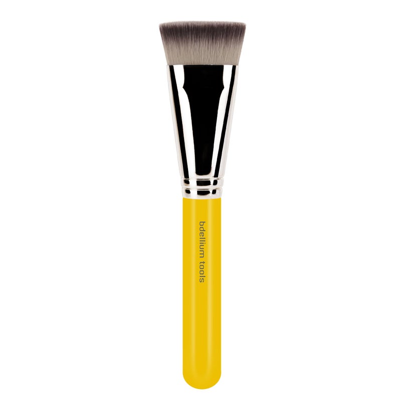 Bdellium Tools Professional Makeup Brush - Studio Series 987 Face Blending - With Soft Synthetic Fibers, For Sculpting Cheekbones and Adding Dimension (Yellow, 1pc) - Image 1