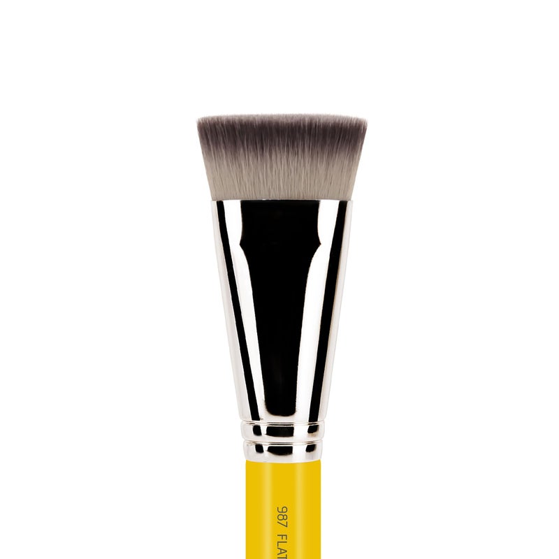 Bdellium Tools Professional Makeup Brush - Studio Series 987 Face Blending - With Soft Synthetic Fibers, For Sculpting Cheekbones and Adding Dimension (Yellow, 1pc) - Image 2