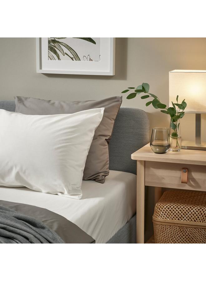 erorex Fitted sheet, white, 180x200 cm - Image 2