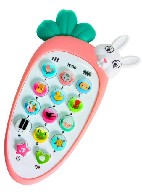 A baby phone in The Shape of a rabbit, music and lighting-Assorted Colors By TOYS-EGYPT