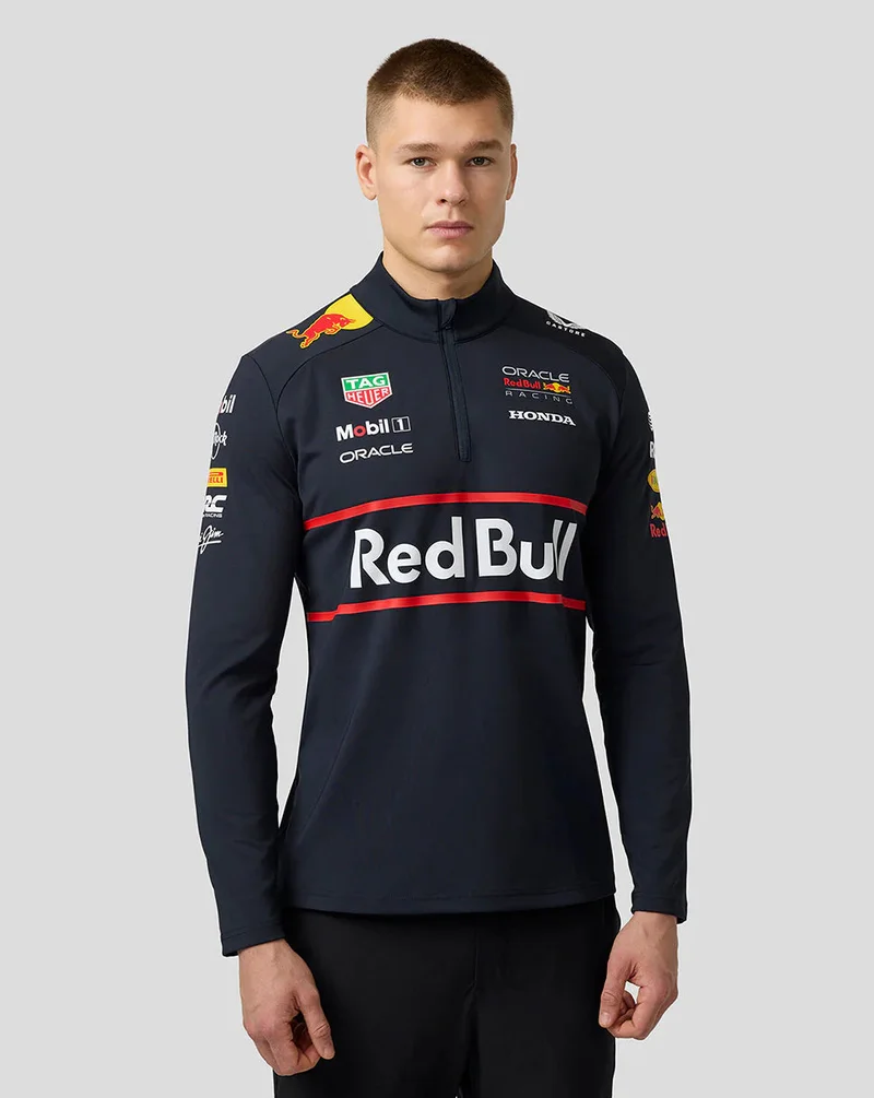 كاستور Oracle Red Bull Racing Unisex Teamline 1/4 Zip Midlayer