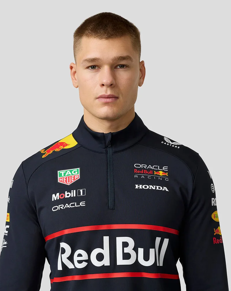 كاستور Oracle Red Bull Racing Unisex Teamline 1/4 Zip Midlayer