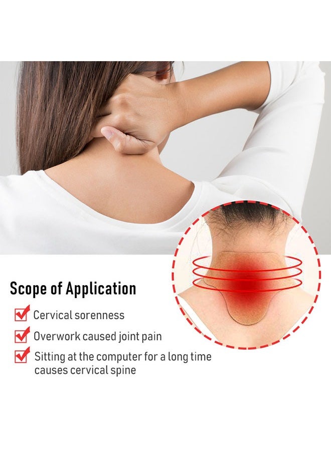 KanyeHB - Wormwood Cervical Paste 12 Patches, Natural Herbal Extract, Perfect Fit To the Cervical Spine, Strong Effective, Relieve Cervical Pain and Neck Ache, Mugwort Shoulder and Neck Patch - Image 1