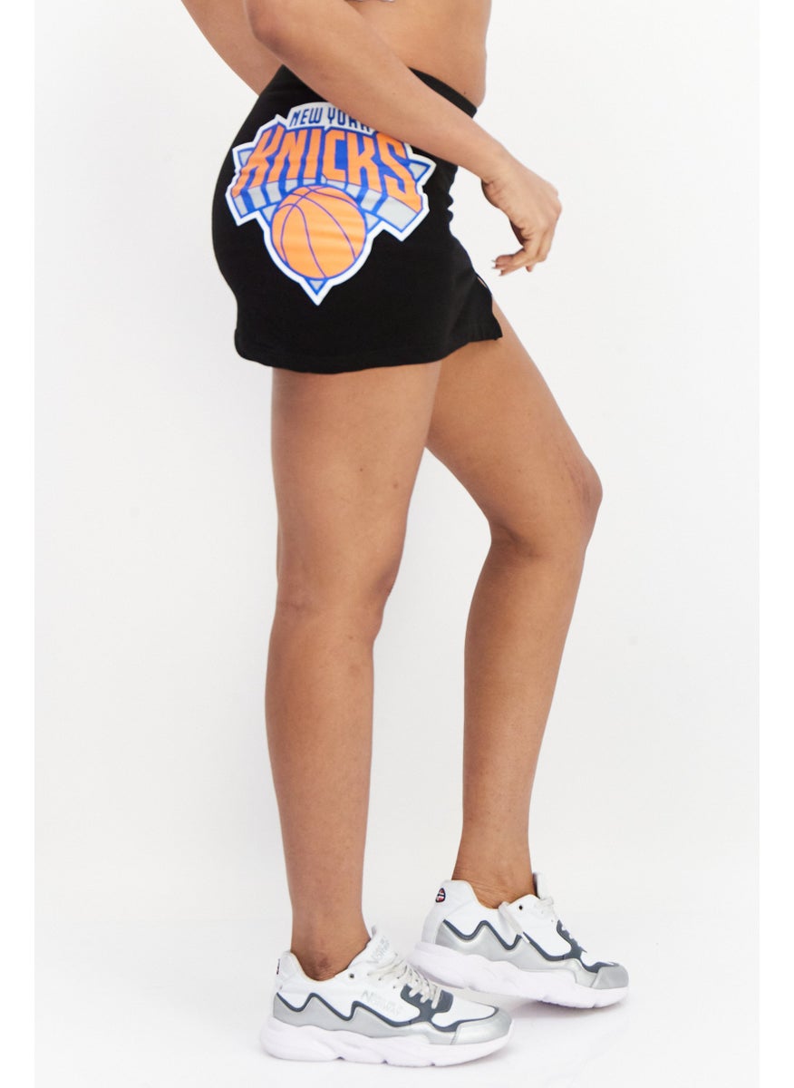 Don't Call Me Jennyfer - Women Graphic Printed Mini Skirt, Black Combo - Image 1
