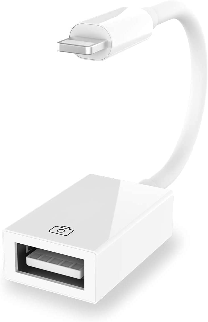 Cirafon Apple MFi Certified Lightning to USB Camera Adapter for iPhone iPad Female USB 3.0 OTG Cable Adapter Support Connect Camera, Flash Drive, Card Reader, MIDI Keyboard, Mouse - Image 1