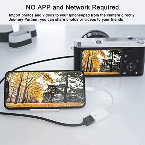 Cirafon Apple MFi Certified Lightning to USB Camera Adapter for iPhone iPad Female USB 3.0 OTG Cable Adapter Support Connect Camera, Flash Drive, Card Reader, MIDI Keyboard, Mouse - Image 5