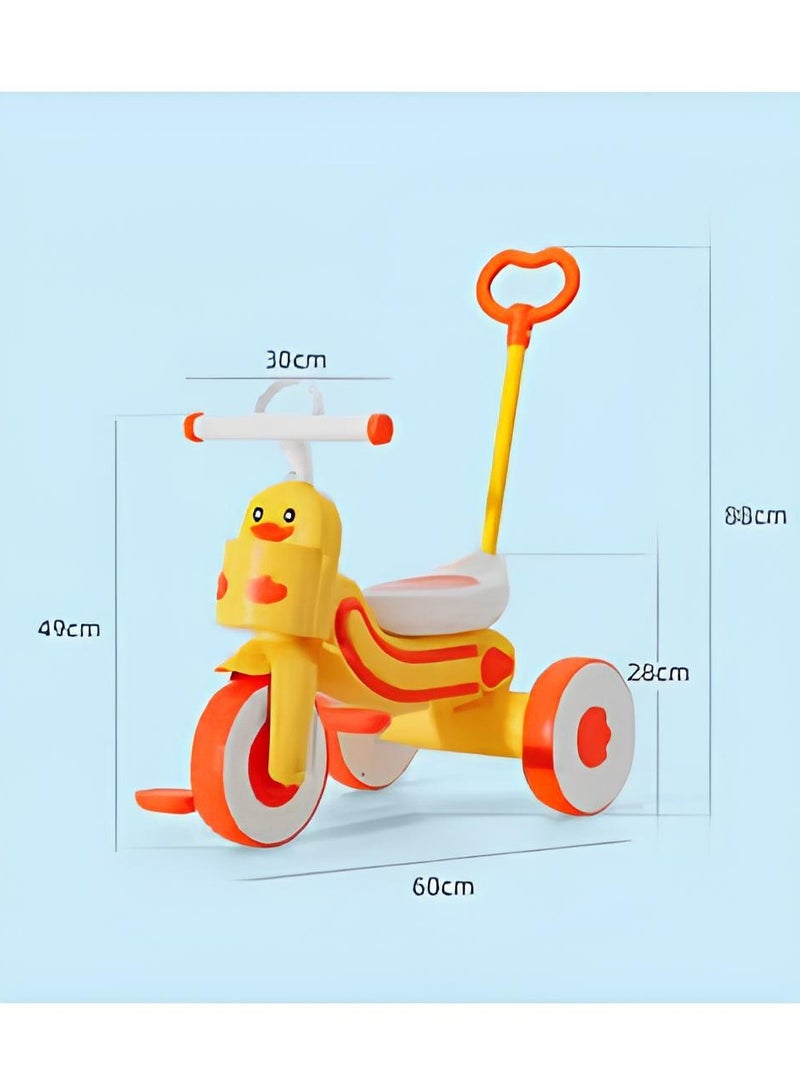 Kids Tricycle, Little Duck Head, Pedal Car Multi-Functional Light and Music, Comfortable for Kids  - Image 2