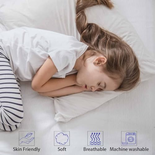 iFaon Thin Flat Slim Ultra Soft Bed Pillows Standard Size Set of 2 Pack for Sleeping, Bed Pillow for Stomach Back and Side Sleepers, Machine Washable 20x26 inches - Image 2