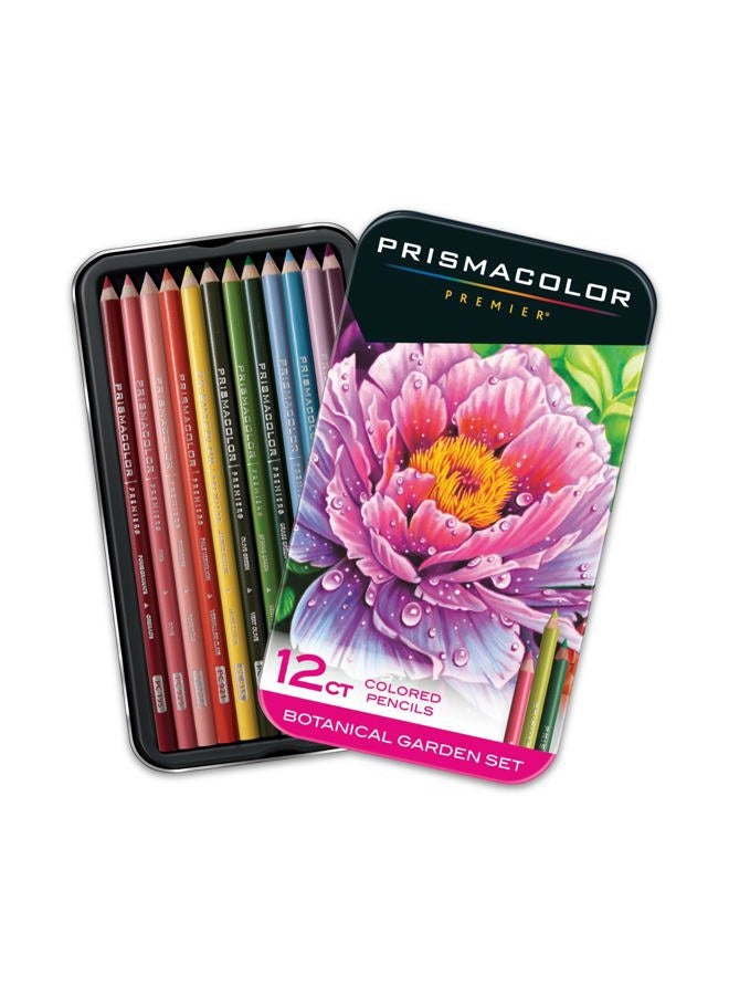 Prismacolor Premier Colored Pencils, Soft Core, Botanical Garden Set, 12 Count - Image 1